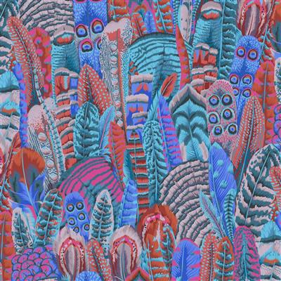Kaffe Fassett Collective Feathers Turquoise Fabric 0.5m