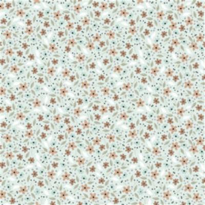 Poppie Cotton House And Home Cicely Green Fabric 0.5m