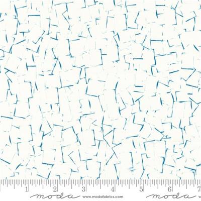 Moda Janet Clare Bluebell Collection Shadowgraph Blenders Geometric Cloud Fabric 0.5m