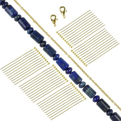 Lapis Lazuli Morse Code Bead Project With Instructions By Debbie Kershaw
