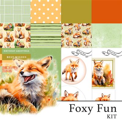 The Crafty Witches Foxy Fun Digital Download 12 x A4 sheets in total