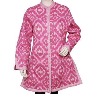 Destello Pink Cotton Quilted Jacket (Choice of 4 Sizes)