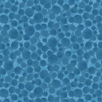 Lewis & Irene Bumbleberries Cornish Blue Fabric 0.5m