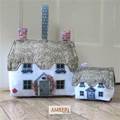 Amber Makes Thatched Cottage & Pin Cushion Kit: Instructions & Panel