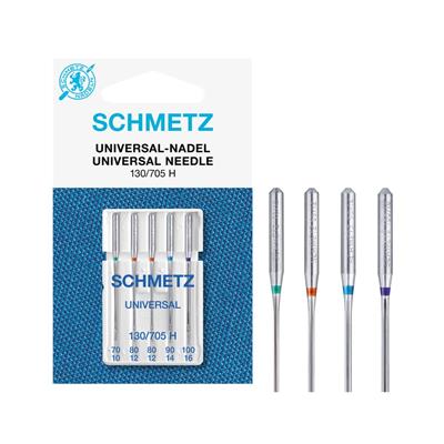 Schmetz Universal Sewing Machine Needles Sizes 70-100 Pack of 5