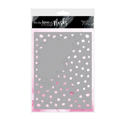 For the Love of Masks - Peony Wishes Background Mask, Inc; 1 mask approx 8