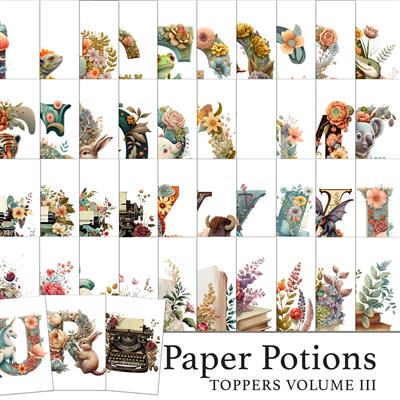 The Crafty Witches Paper Potions Toppers Vol III Kit