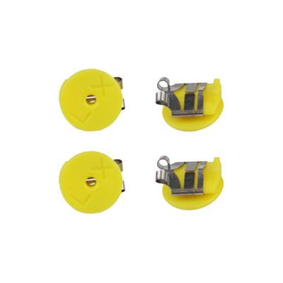LOX Yellow Secure Earring Scrolls, Pack of 4 