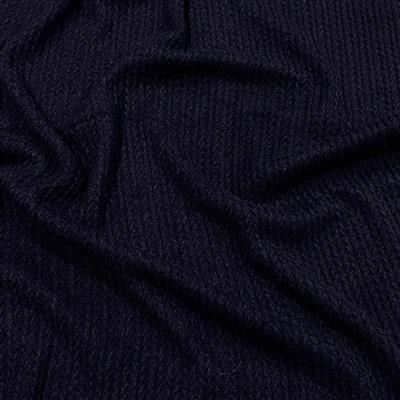 Rope-Knit Navy Fabric 0.5m