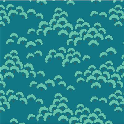 Tilda Bloomsville Cottonbloom Petrol Fabric 0.5m