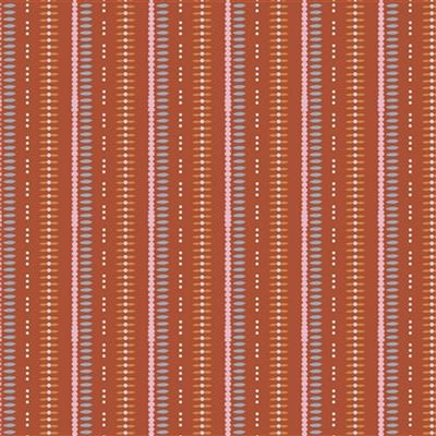 Riley Blake Heartsong Stripes Rust Fabric 0.5m