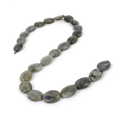 150cts Labradorite Faceted Ovals Approx 16x12mm, 38cm Strand