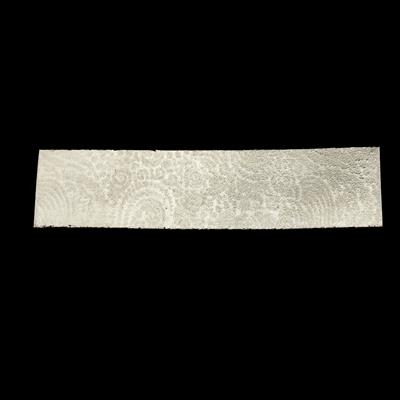 925 Sterling Silver Leaf Textured Sheet Approx 7x1.5cm Thickness - 0.40mm