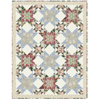 Sanderson Ancient Woodlands Blue Quilt Kit 135 x 175cm