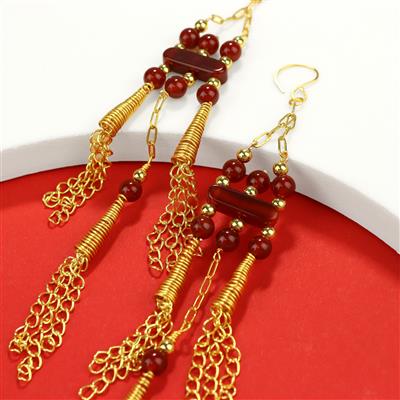 Three Strand Carnelian Spacer Bar Project With Instructions By Nicky Lopez