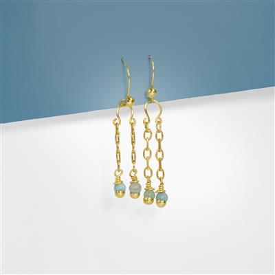 25cts Amazonite Plain Rounds, Approx 4 - 5mm 20cm Strand