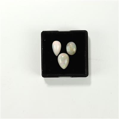 8cts Ethiopian Opal Cabochons With Instructions On How To Make A Bezel Setting By Claire Macdonald