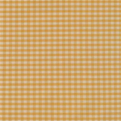 Robert Kaufman Crawford Medium Gingham Mustard Fabric 0.5m
