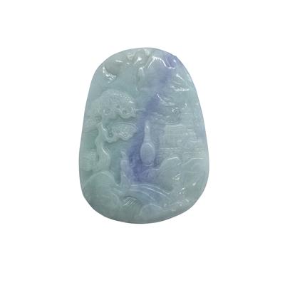 95cts Type A Jadeite Carved Fenghuang Piece , Approx. 35x45mm to 40x55mm