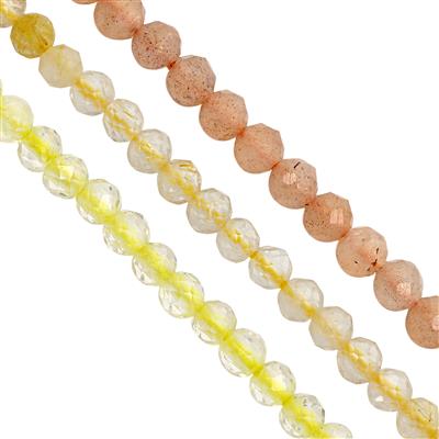 2mm Faceted round Bundle