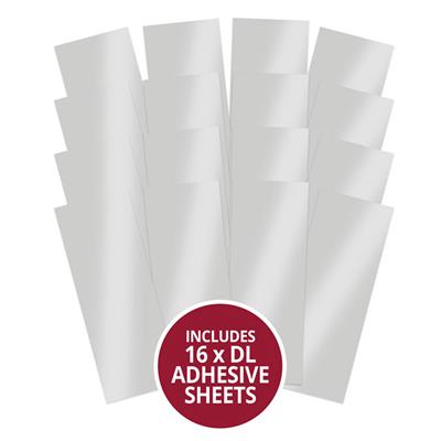 Stickables Self-Adhesive Mirri - DL Silver, Contains 16 x Silver DL Self-Adhesive Mirri Sheets.