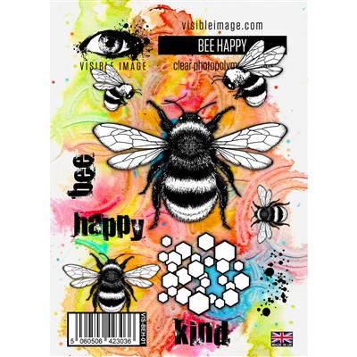 Visible Image Bee Happy Stamp Set
