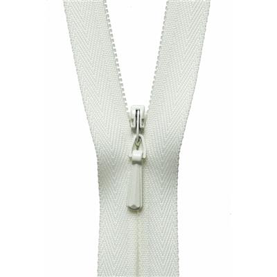 Cream Concealed Zip: 56cm 
