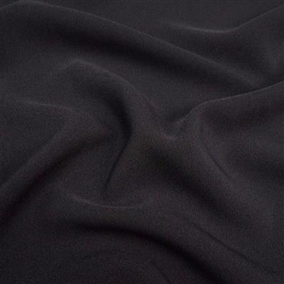 Triple Crepe Black Fabric 0.5m