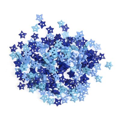 Blue Mini Star Buttons 6mm (Pack of 5g)