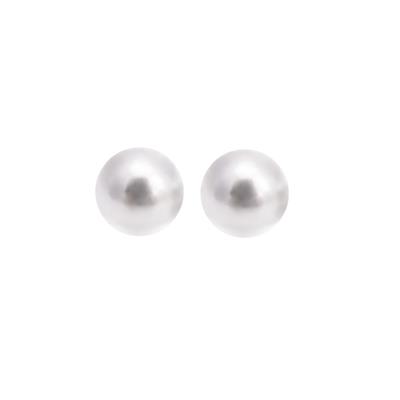 999 Sterling Silver 6mm Bead, Undrilled, 2pcs 