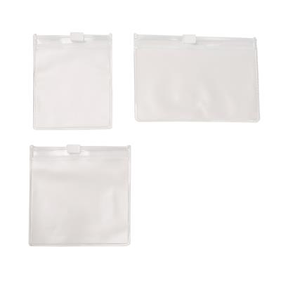 Plastic Zip Lock Bags, 50pcs 6.5x8cm, 25pcs 8x8cm, 25pcs 7.5x10.5cm (100pcs total)