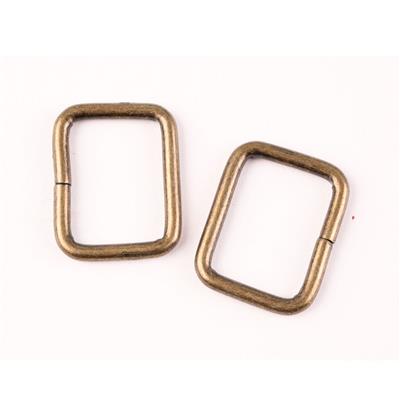 Debbie Shore Rectangle Rings Gold 25mm (Pack of 2)