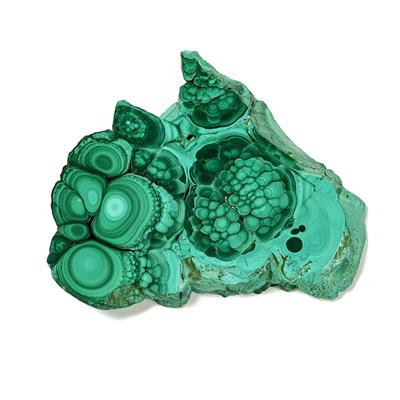 100cts Freeform Bullseye Malachite Slab (Small to Medium)