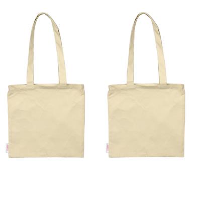 100% Cotton Natural Color Tote Bag Approx 30x30cm (2pcs)