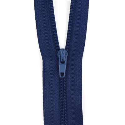 20cm Navy Nylon Closed End Zip. Number 3