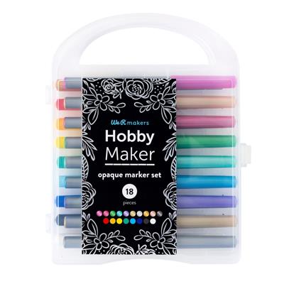 We R Hobbymaker Exclusive, Brush Metallics & Galaxy Paint Pens. Set of 18 