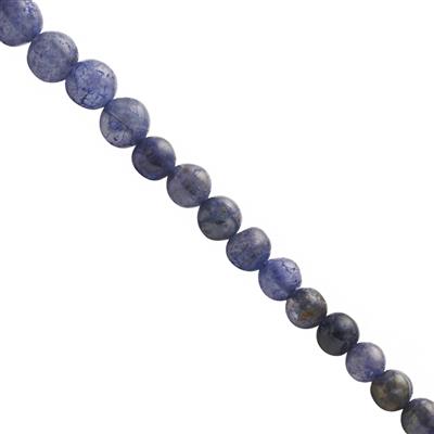 45cts Iolite Plain Rounds Round Approx 3 to 4mm 30cm Strand