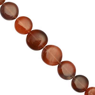 95cts Botswana Agate Smooth Coin Approx 8 to 15mm, 20cm Strand With Spacers