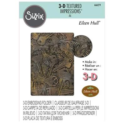 Sizzix® 3-D Textured Impressions® Embossing Folder - Keys by Eileen Hull®