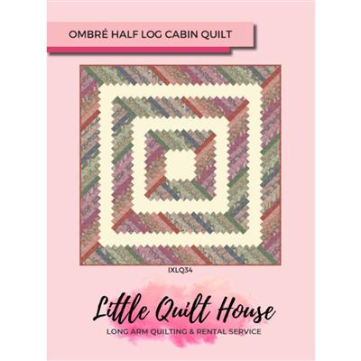 Amanda Little's Ombre Log Cabin Quilt Instructions