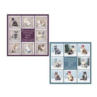 Cats Image Pad Multibuy, Each contains 40 x 4x4 Images, 170gsm uncoated cardstock