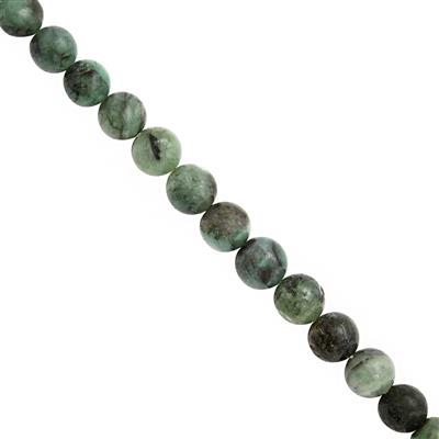 110cts Emerald Graduated Plain Round Approx 5 to 7mm, 39cm Strand