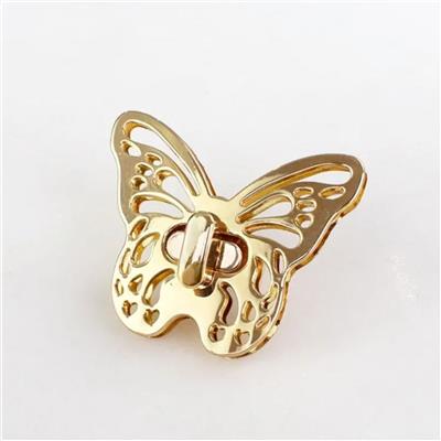 Gold Butterfly Bag Lock Clasp (5cm x 4cm)