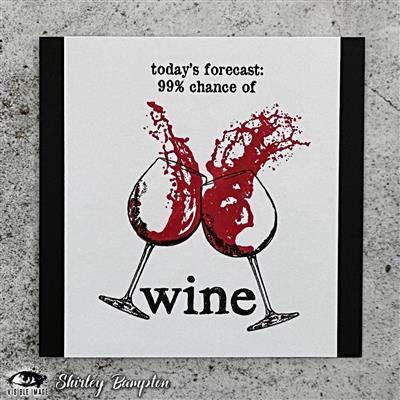 Visible Image 99% Chance Of Wine Stamp Set