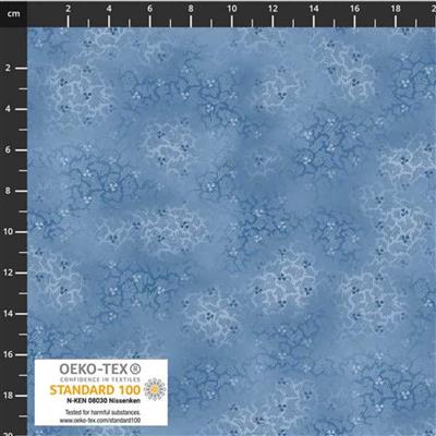 Stof Basic Cloudy Blooms Taupe Fabric 0.5m