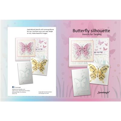 Sanntangle Butterfly Silhouette Stencil Exclusive to Sewing Street