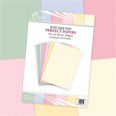 Carnation Crafts Just Like You A4 Perfect Papers 300gsm 48 sheets