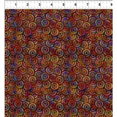 Jason Yenter Halcyon II Collection Swirls Dark Fabric 0.5m
