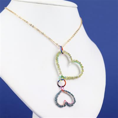 Wirework With Multi-Colour Diamond Nuggets & Instructions By Ellie Hawkins