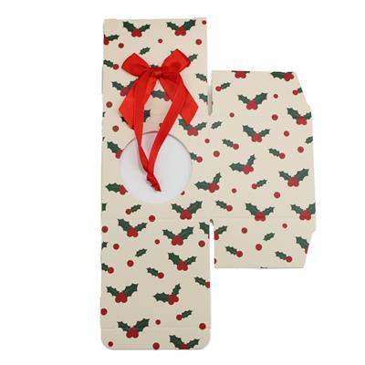 Paper Bauble, Holly Print, 1pc